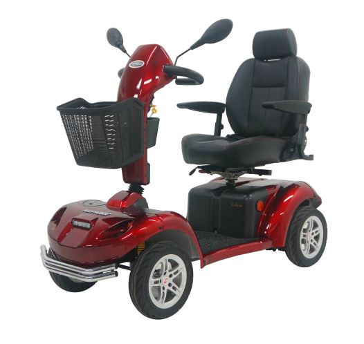 SHOPRIDER 4-Rad-Scooter ARUBA Rot 15 km/h