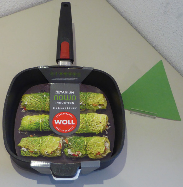 Woll Nowo Gusspfanne 24x24cm eckig titanium induction