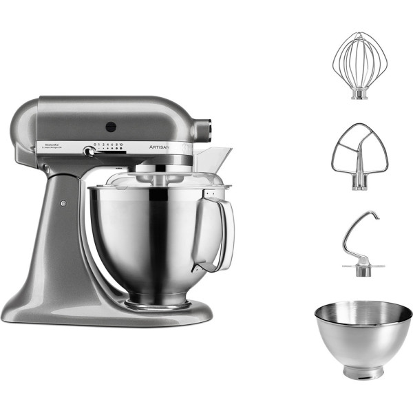KITCHENAID Küchenmaschine ARTISAN 185 Medaillon Silber