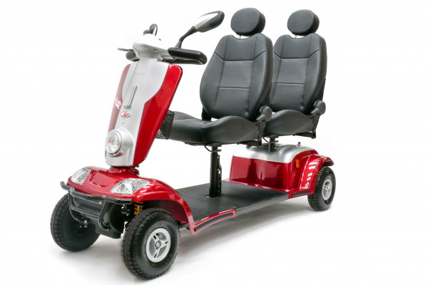 KYMCO TANDEM 2-Personen 4-Rad-Scooter 12 km/h Rot GEBRAUCHTFAHRZEUG